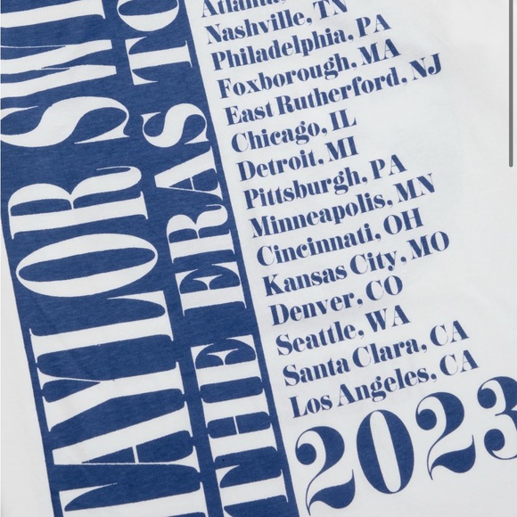 Midnights Album Eras Tour T Shirt Taylor Swift 2023 The Eras Tour Dates Clock - Picture 3 of 5